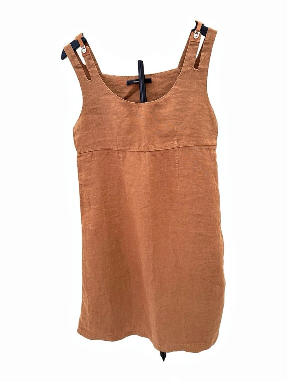 Sita Murt Linen Mini Dress, Brown, Size 40, in good condition